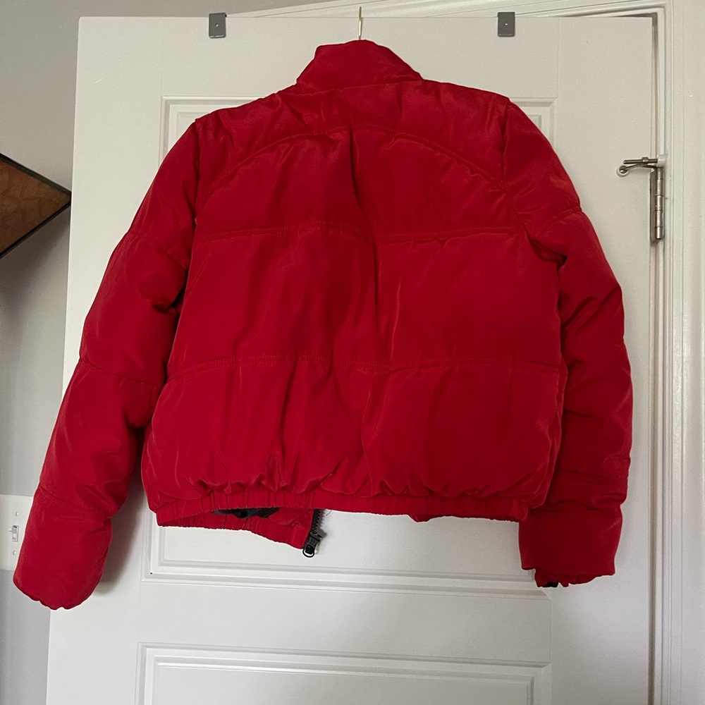 Red puffer jacket - Picture 2 of 3